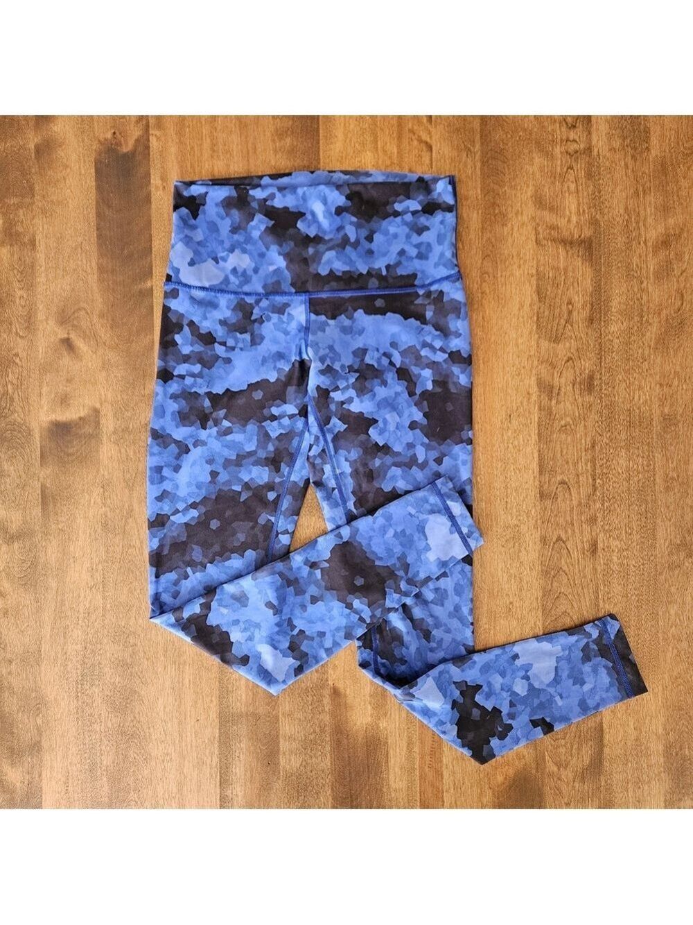 lululemon athletica Blue Camouflage High-Rise Leggings
